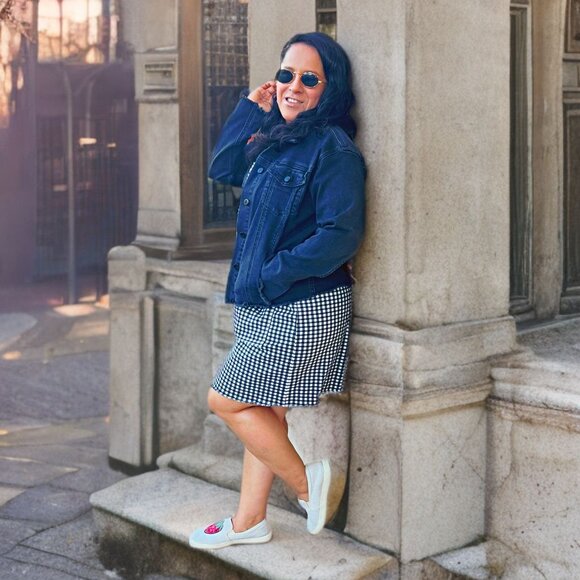 Sam Edelman The Jess Denim Oversized Jacket Frayed Hem Jean Sweater Stretch Med - Picture 2 of 10